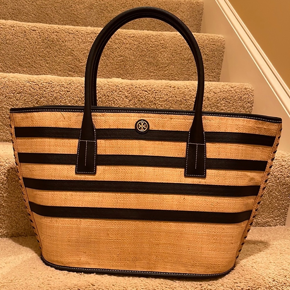 Tory Burch Large Straw Handbag
